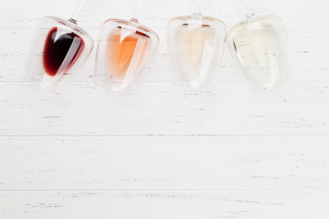 Various wine glasses