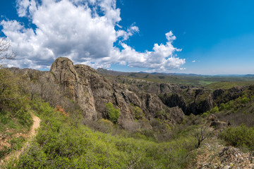 Fototapeta na wymiar Panorama of the canyon Birtvisi, Georgia
