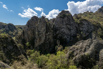 Rocks in the canyon Birtvisi, Georgia