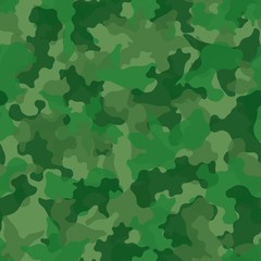 Camouflage pattern background. Classic clothing style masking camo repeat print