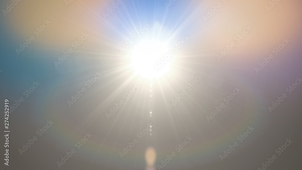 Aufkleber abstract lights flares background bright colorful color for overlay sun background design