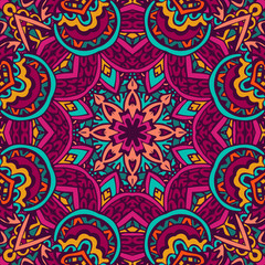 Abstract festival mandala pattern colorful background vector