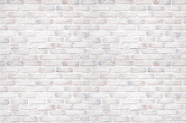 Fototapeta premium White brick wall for background and texture.-Image