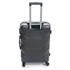 Black travel suitcase on white background isolatio
