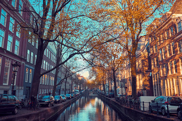 Amsterdam in the fall.