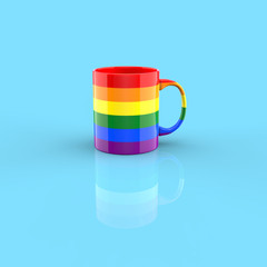 Coffe cup concept - 3D Illustration