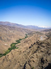 A view from the High Atlas, Road Tizi-n-Tichka between Marrakech and Ouarzazate (Morocco)