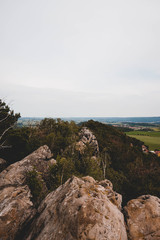 Tal, Stein, Berg, Harz, Hintergrund, Natur, Hoch 