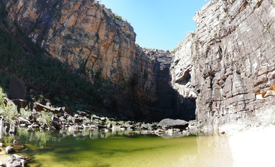 Australien, JimJim Falls, Wasserfälle; Westaustralien, Roadtrip