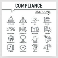 COMPLIANCE LINE ICONS