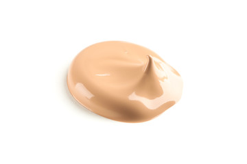 Cosmetic makeup cream isolated on white background