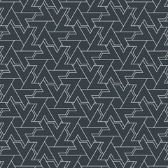 abstract stripe geometric chevron or triangle, vector pattern background