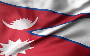 3D Illustration of Nepal Flag