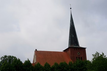 Fototapeta na wymiar Stadtkirche Neustadt in Holstein