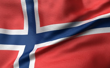 3D Illustration of Norway Flag