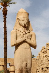 Sculpture in Karnak Temple in Luxor, Egypt