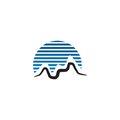 Mountain logo design vector template