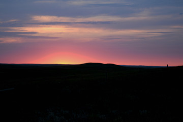 Badlands Pink Sunset