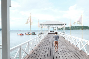 view from the deck of cruise ship