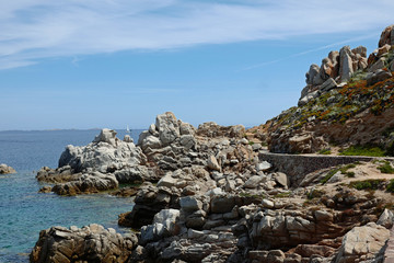 Fototapeta na wymiar Sardinien Santa Teresa Gallura Felsen am Meer
