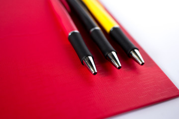 notebook and pencils art color