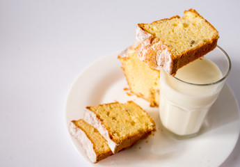 milk and juicy cupcake sweet