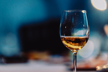 glass of white wine