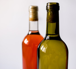 bottle of wine isolated on white background