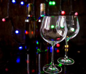 two glasses of wine art