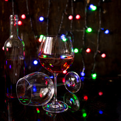 two glasses of wine art