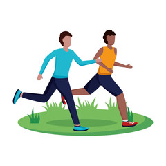 people running activity