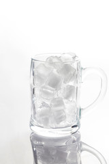 A lot of frozen ice
