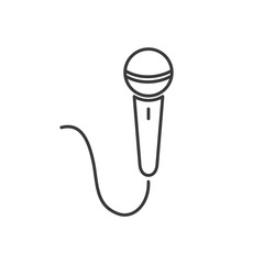 Microphone icon template black color editable. Microphone symbol Flat vector sign isolated on white background. Simple vector illustration for graphic and web design.