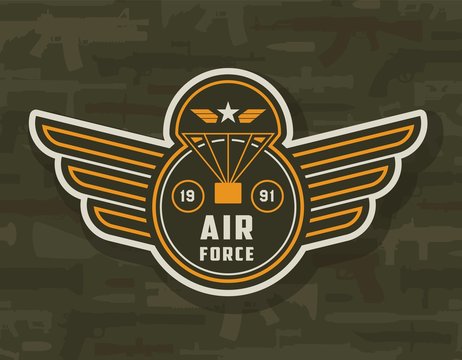 Vintage air forces colorful insignia