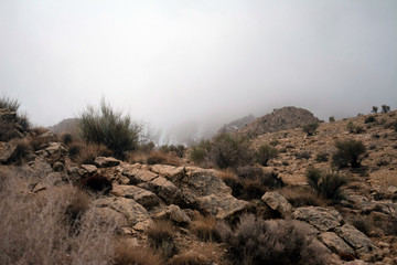 mountains in the fog, Iran