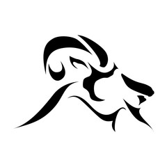 Simple and Elegant Abstract Goat