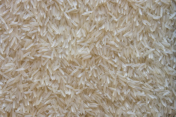white basmati rice close up