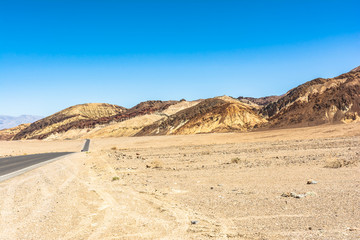 Fototapeta na wymiar Artist Drive in Death Valley National Park, California