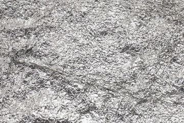 Aluminum foil background.
