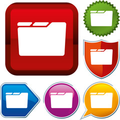 Set shiny icon series on buttons. Folder.