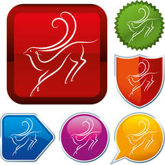 Set shiny icon series on buttons. Gazelle.