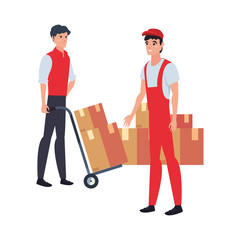 man truck fast delivery logistic