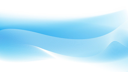 Blue wave Abstract Background Vector illustration.