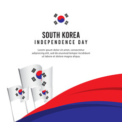 South Korea Independence Day Celebration Creative Design Illustration Vector Template