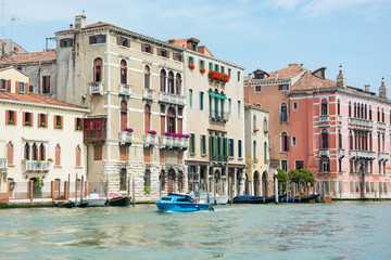 Fototapeta na wymiar View of the city Grand Canal in Venice. Venice, Italy