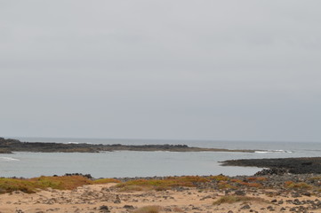 Wonderful Bay Full Of Volcanic Stones In Bajo Ballena. July 8, 2013. El Cotillo La Oliva Fuerteventura Canary Islands. Nature Vacation
