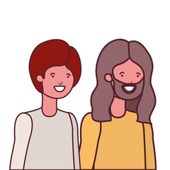 young men in white background