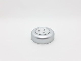 Round Circle Shape Bright Emergency Lamp LED  Light Touch and Stick in White Isolated Background