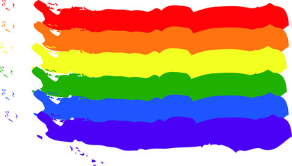 The LGBT flag or rainbow flag has been used as a symbol of gay, lesbian, bisexual and trans pride since the late 1970s. The different colors symbolize diversity in the LGBT community.