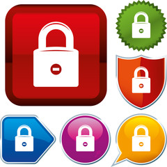 Set shiny icon series on buttons. Protected.